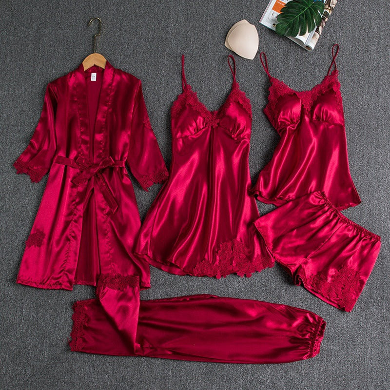 Women’s Ice Silk Pajamas Set