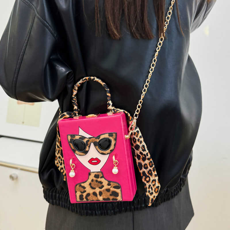 Leopard Print Beauty Box Bag