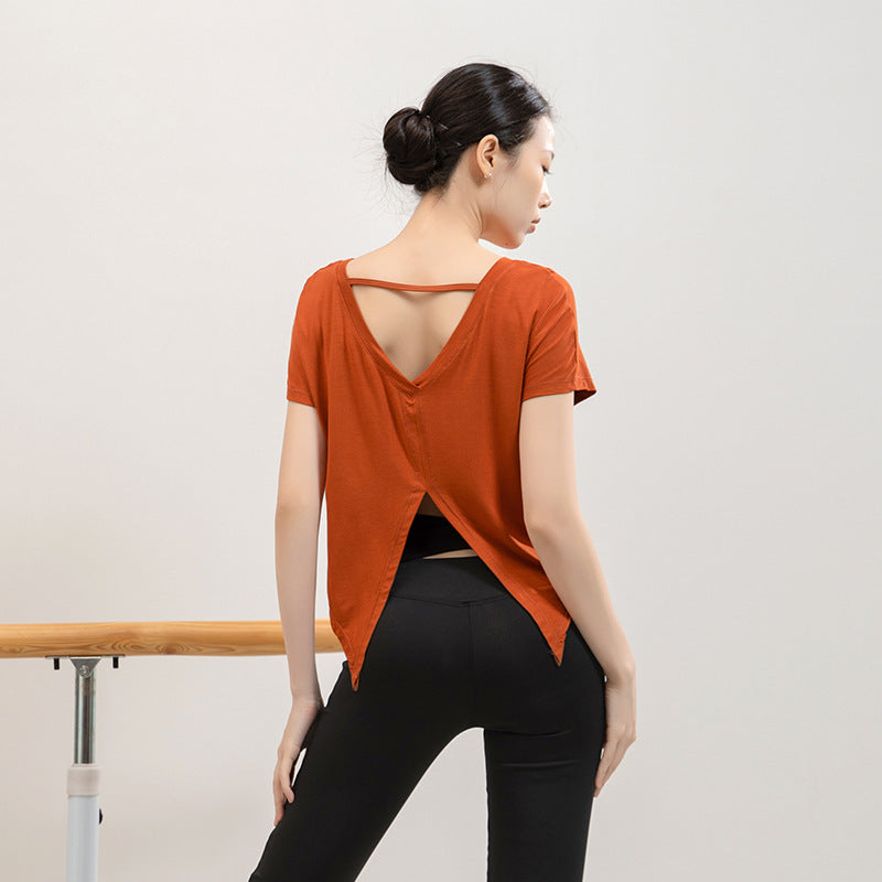 Women’s Split-Back Yoga T-Shirt