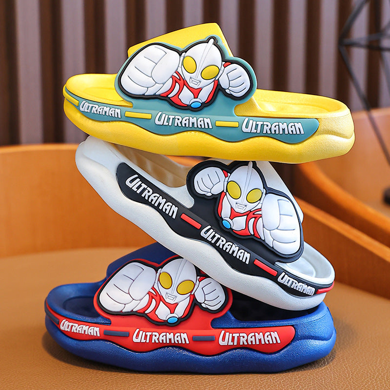 Boys’ Ultraman Cartoon Summer Slippers Non-Slip