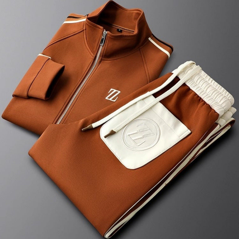 STOCK - Men's Autumn Stand Collar Sports Jacket