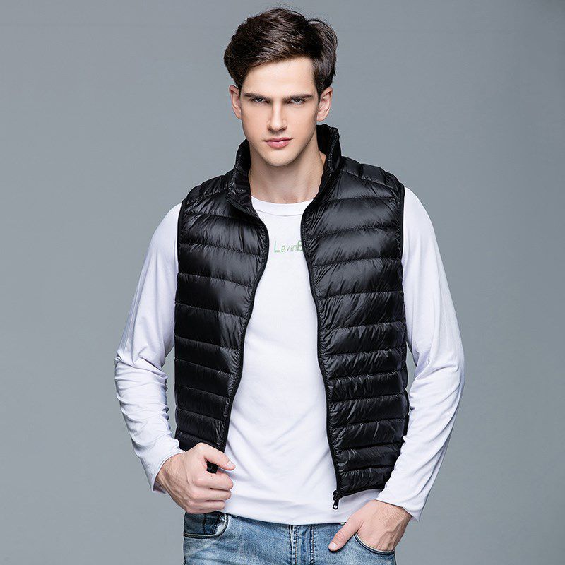 Men’s Lightweight Cotton-Padded Vest Autumn Winter Fashion
