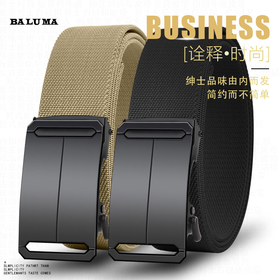 Men’s High Elastic Nylon Tactical Belt – Automatic Buckle