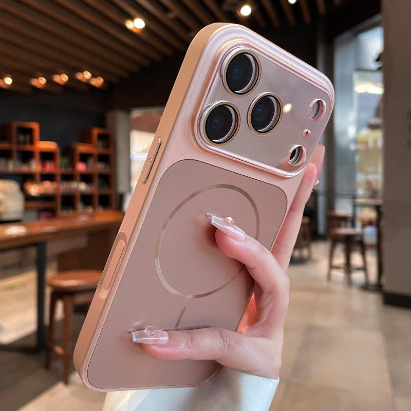 iPhone 16 Pro Max Frosted Luxury Case with Lens Protectionink