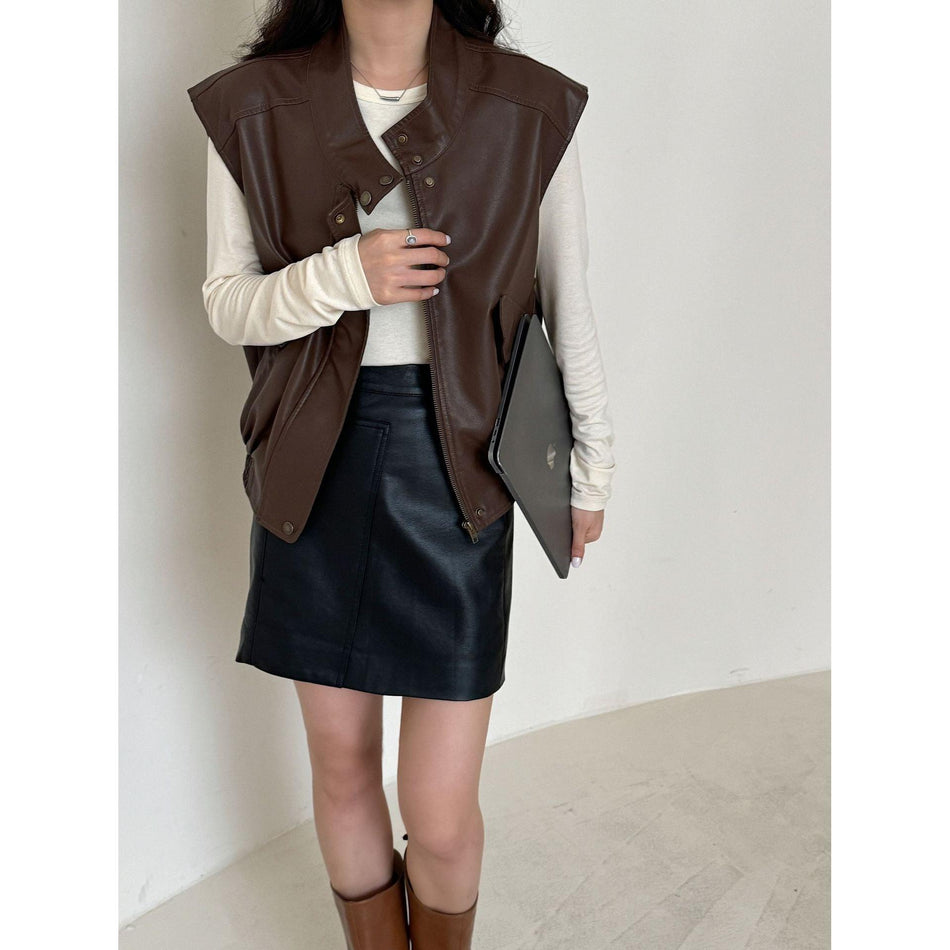 Women’s American Retro PU Leather Jacket
