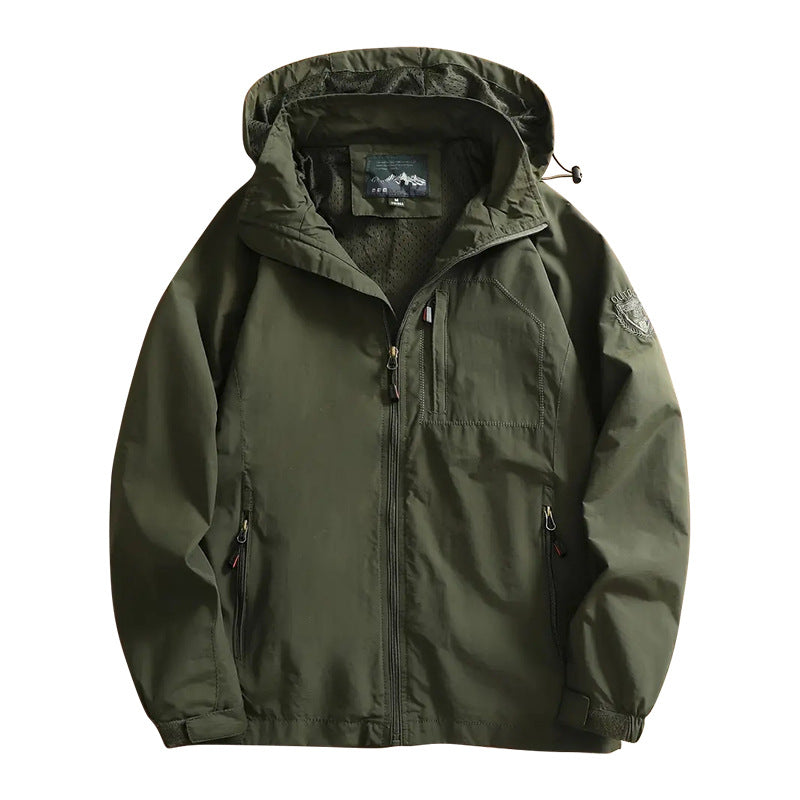 Outdoor Windproof Jacket – Lightweight Waterproof Coat