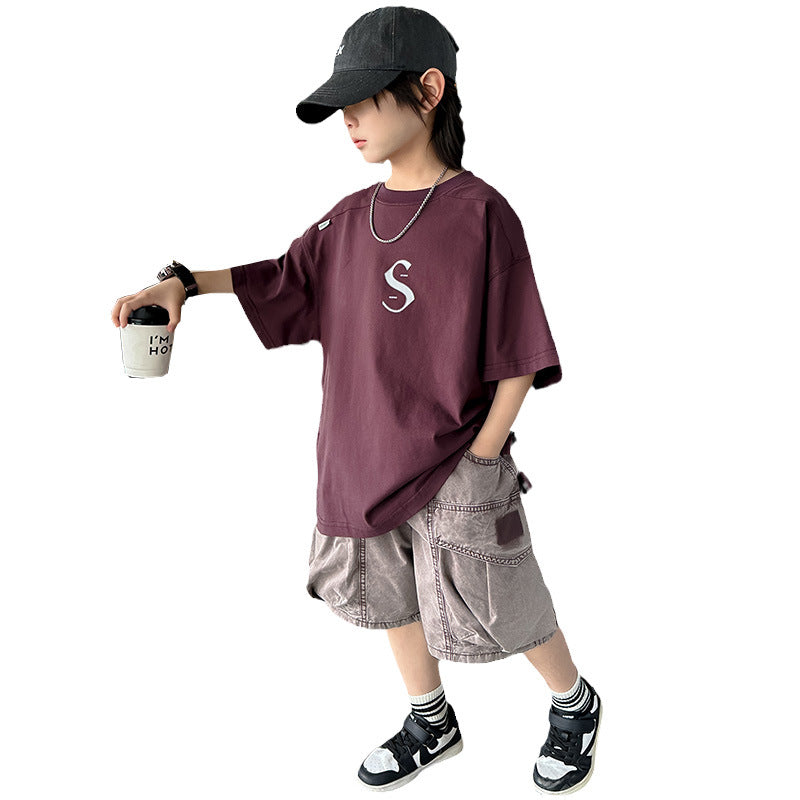 Boys’ Letter Print T-Shirt