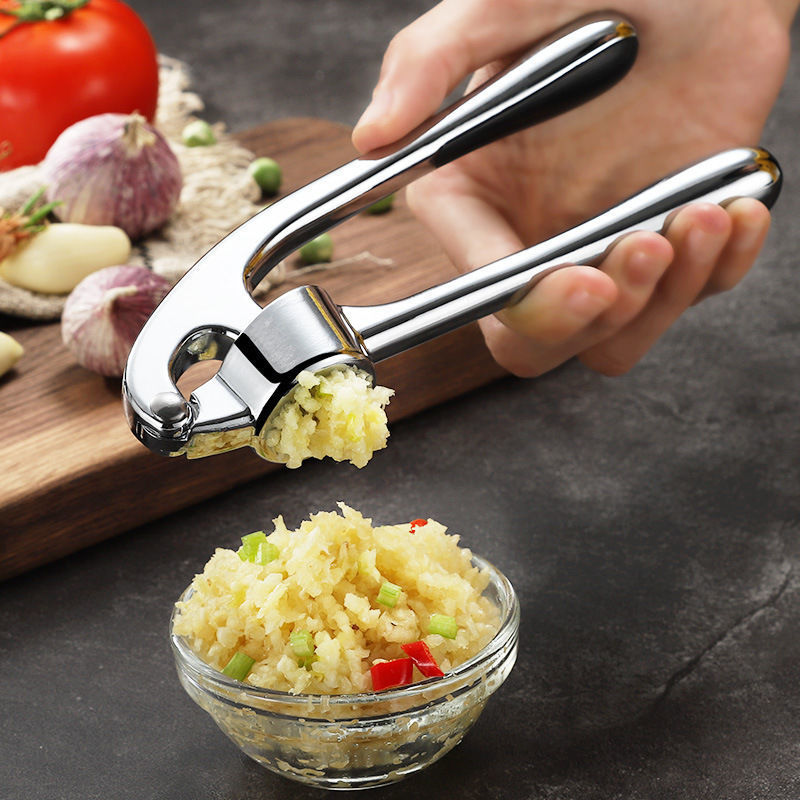 Manual Stainless Steel Garlic Press Household Mash Tool