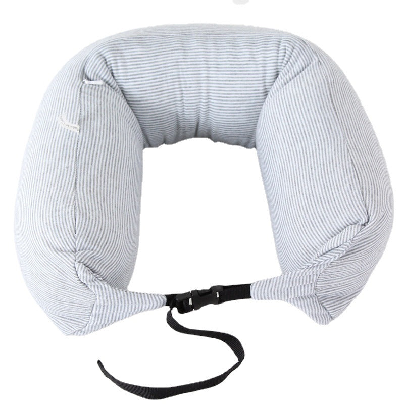 Japanese U-Shaped Neck Pillow Foam Particle Travel Comfort