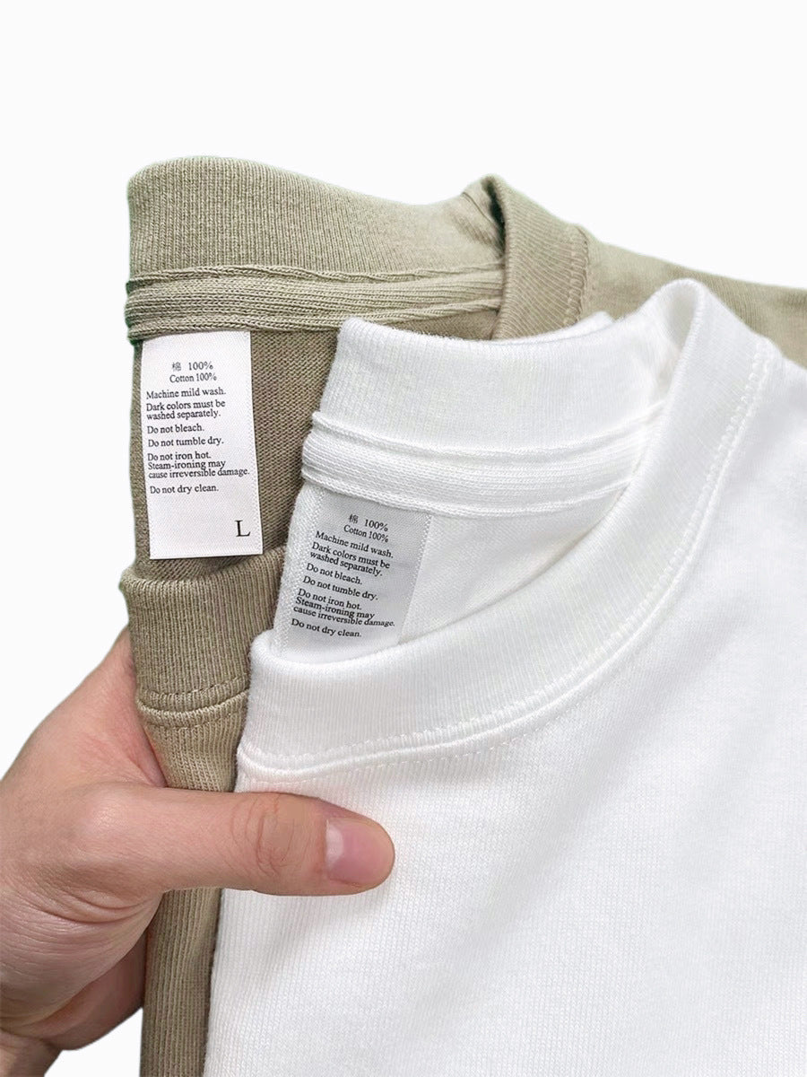 Men’s Heavyweight Round-Neck Summer T-Shirt 320g