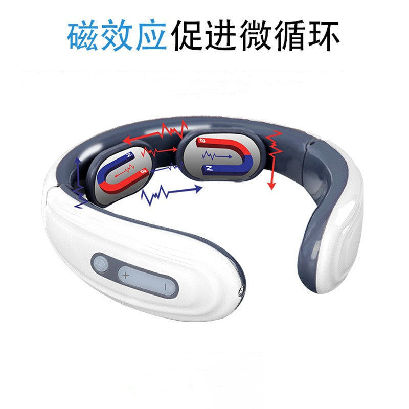 Electromagnetic Cervical Spine Neck Massager with Pulse & Heat