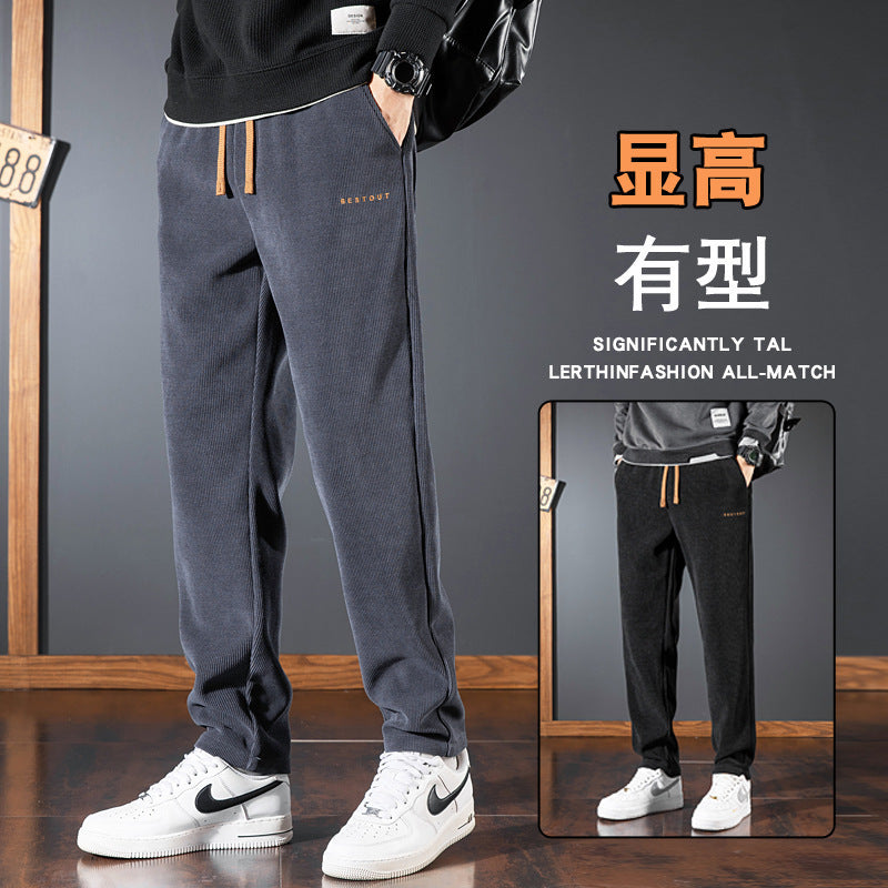 Men’s Loose Straight Casual Sweatpants Spring Trendy Sports Pants