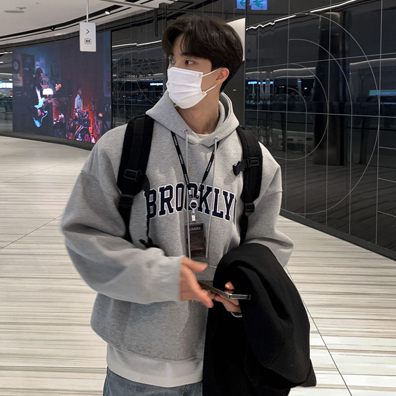 MYQ Korean-Style Hooded Sweater Men Spring Autumn