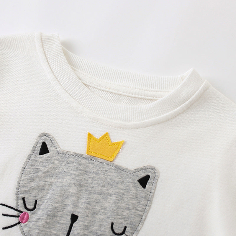 Girls’ Autumn Winter Sweater – Round Neck Long Sleeve