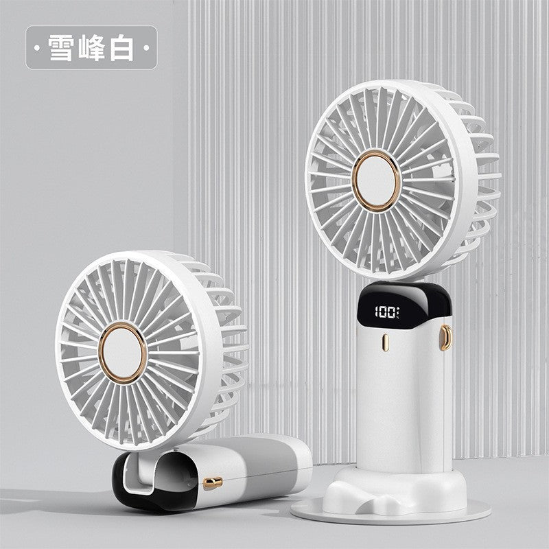 Cross-Border N15 Handheld Mini Fan with Digital Display &