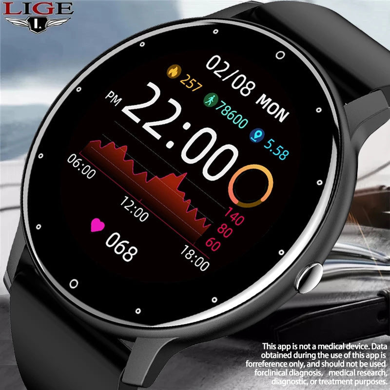 BW0223 Smartwatch Full-Touch Bluetooth Step & BP Tracker