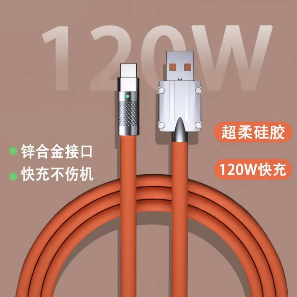 120W 6A Super Fast Charging Cable for Android & Apple