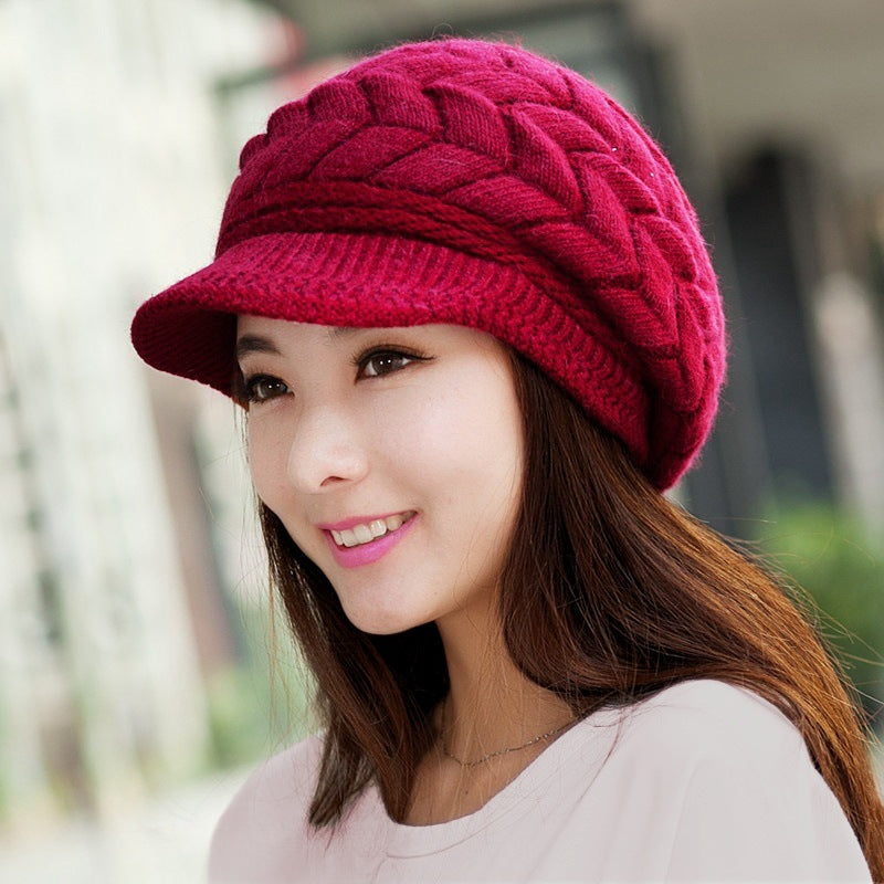Korean Style Woolen Ear Protection Hats