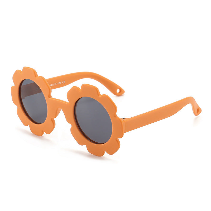 Baby Polarized Sunflower Silicone Sunglasses UV