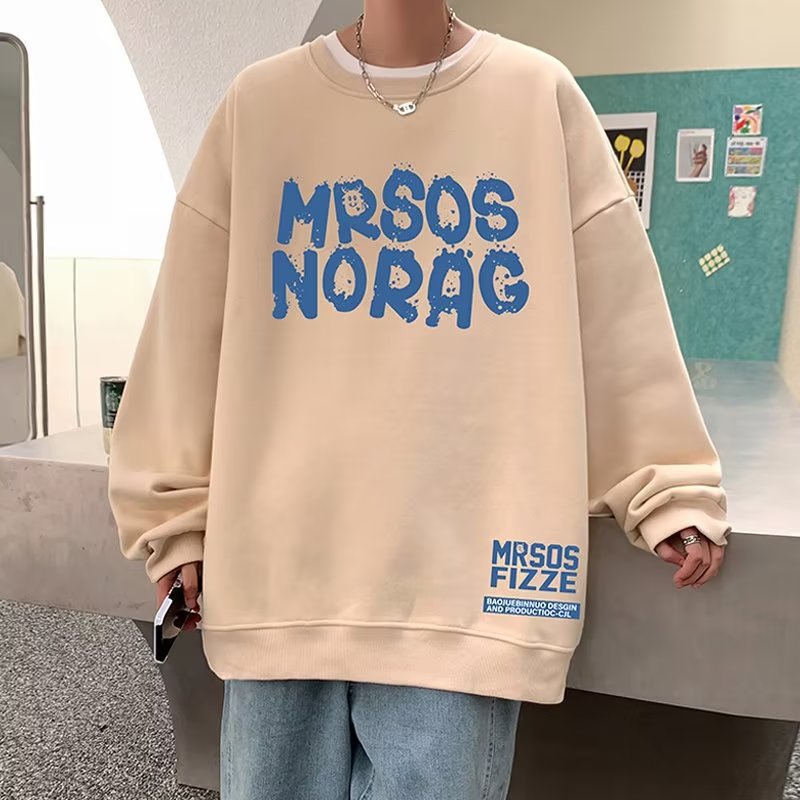 Men’s Hong Kong-Style Sweatshirt – Fleece-Lined Trend