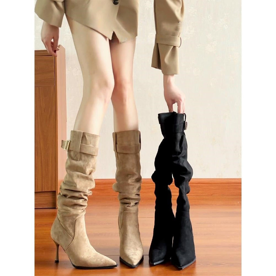 Women’s Pointed Toe Stiletto Slim Boots 2026 Autumn Winter