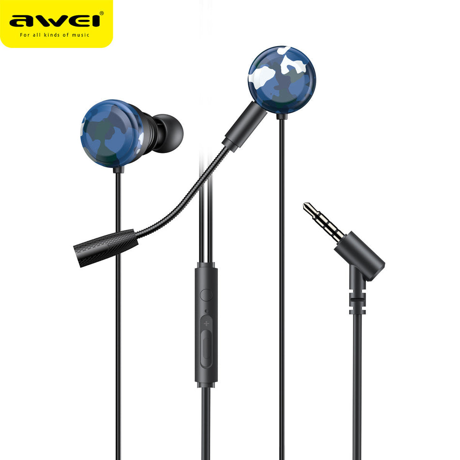 AWEI In-Ear Wired Gaming Earphones Bass Stereo