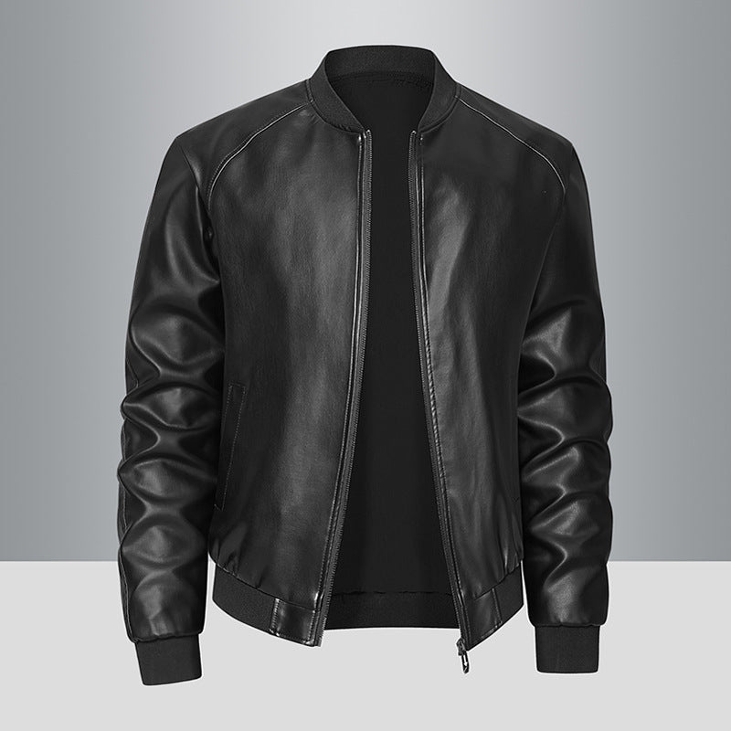 Men’s Motorcycle Leather Jacket – 2025 Casual Youth