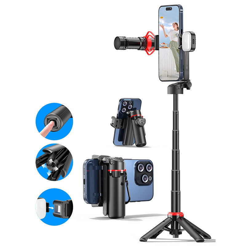 F07 Anti-Shake Selfie Stick Tripod with Bluetooth