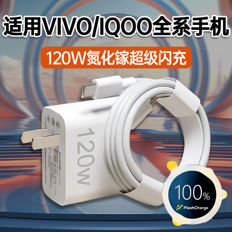 Vivo 120W Charger iQOO Neo7/iQOO11/X90 Flash Cable