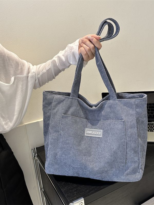 2024 Large Capacity Corduroy Tote Shoulder Bag for Women