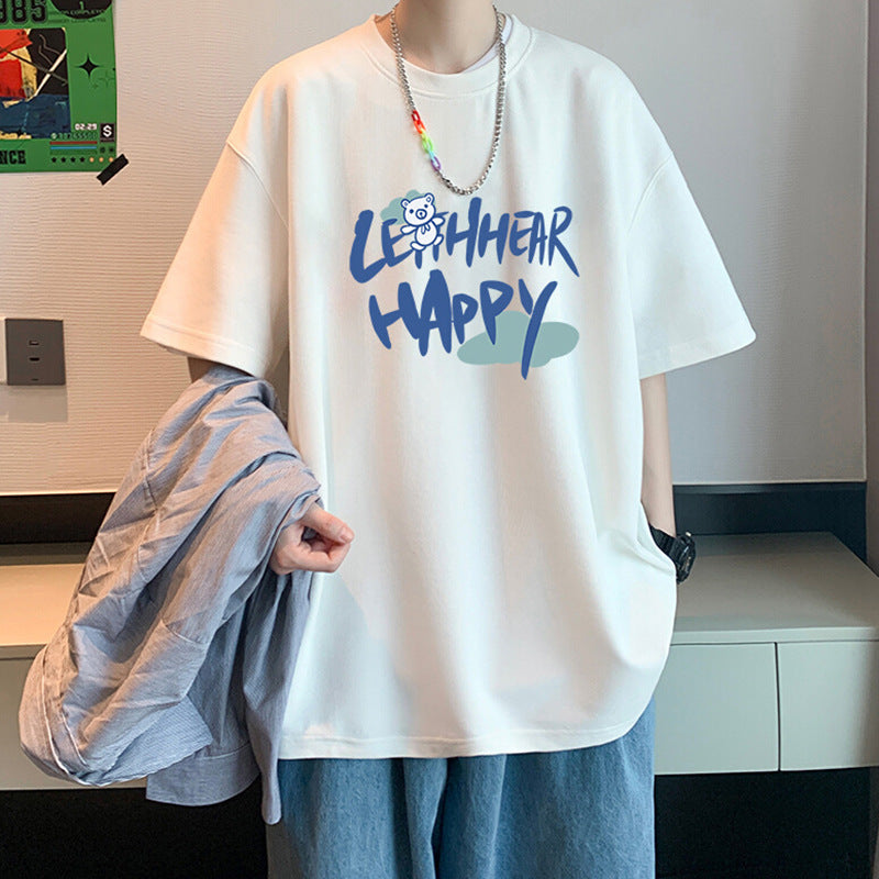 Hong Kong Style T-Shirt – Loose Student Fit for Summer