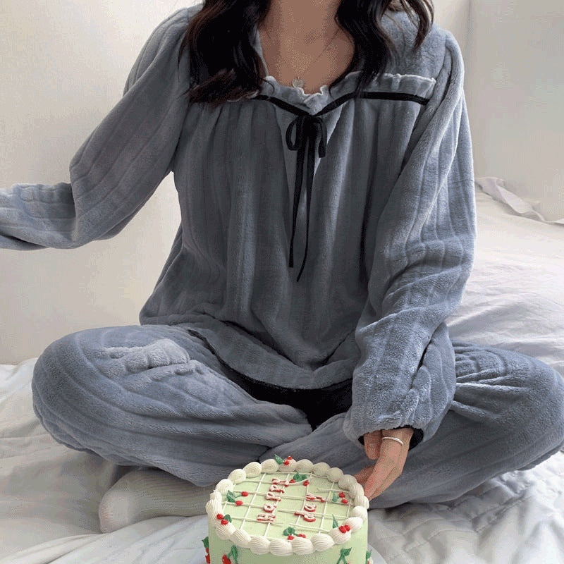 Women’s 2026 Coral Fleece Winter Pajama Set