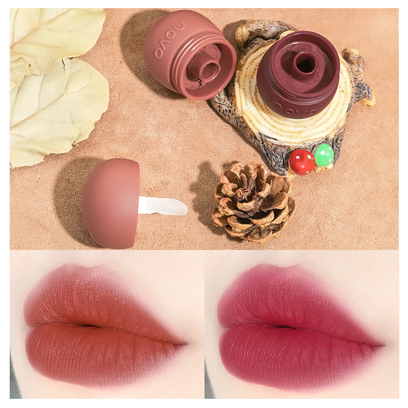STOCK-NOVO Mushroom Lip & Cheek Mud – Matte Milk Pot Tint