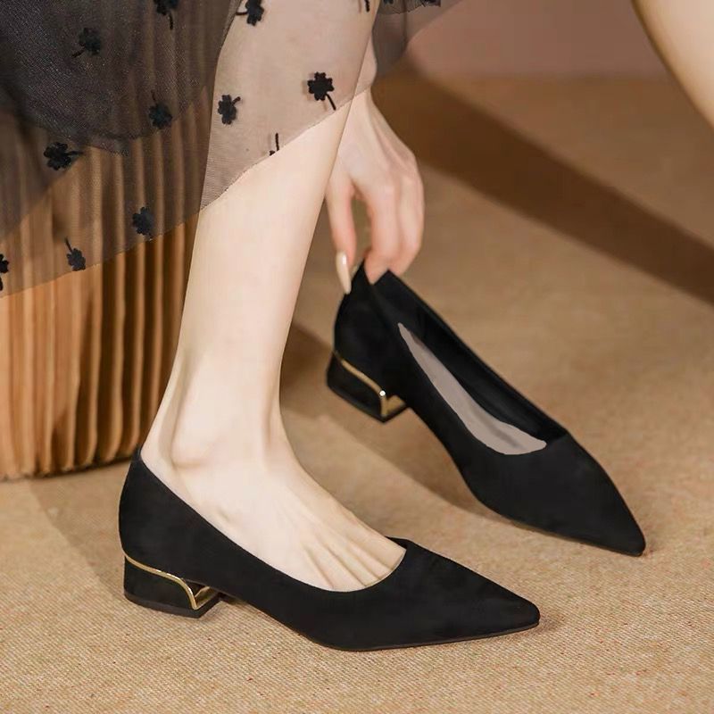 INSTOCK-Comfy Thick Heel Sandal