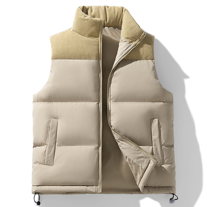 Men’s Cotton-Padded Down Vest – Autumn/Winter Couple Jacket