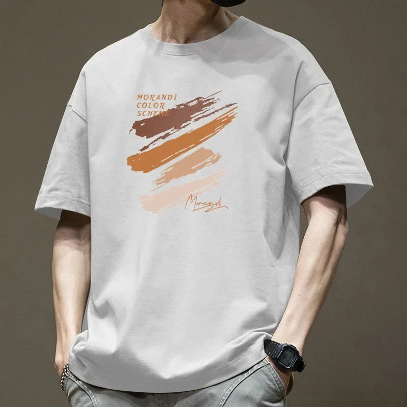 200g Japanese Cotton T-Shirt – Loose Summer Streetwear
