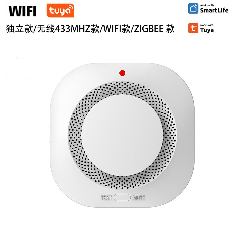 WiFi Zigbee 433MHz Wireless Smoke Detector Alarm