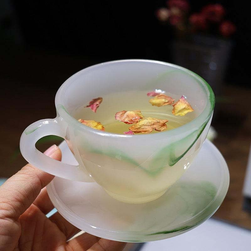 Jade Porcelain Coffee & Tea Cup Personal Small Breakfast Cup