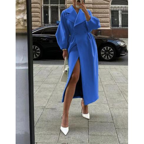 INSTOCK-Retro Lantern Sleeve Woolen Coat