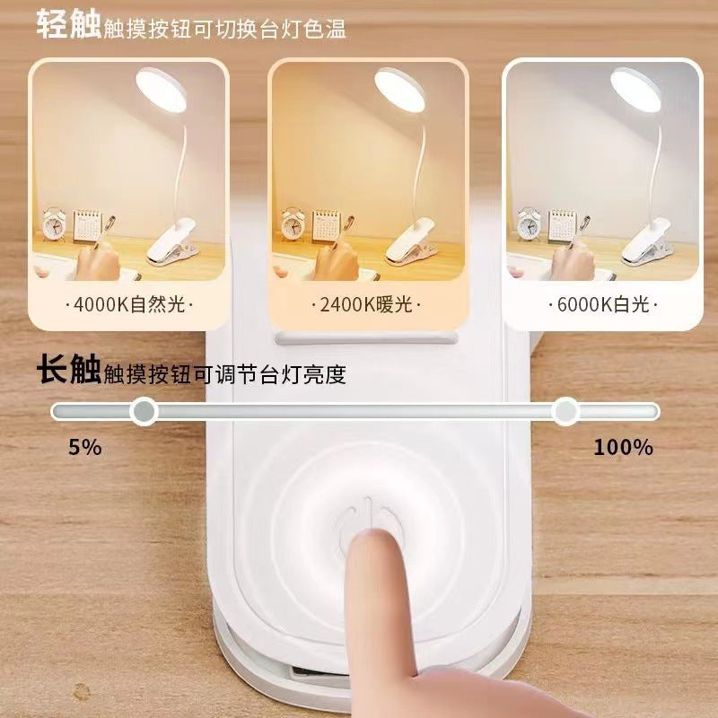 LED Eye-Protection Clip-On Table Lamp for Students