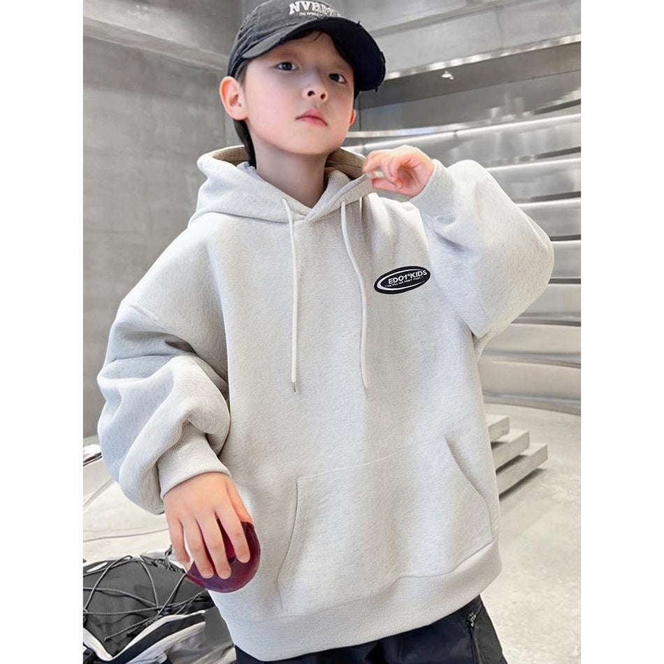 Big Kids' American-Style Fleece Hooded Sweatshirt 2025