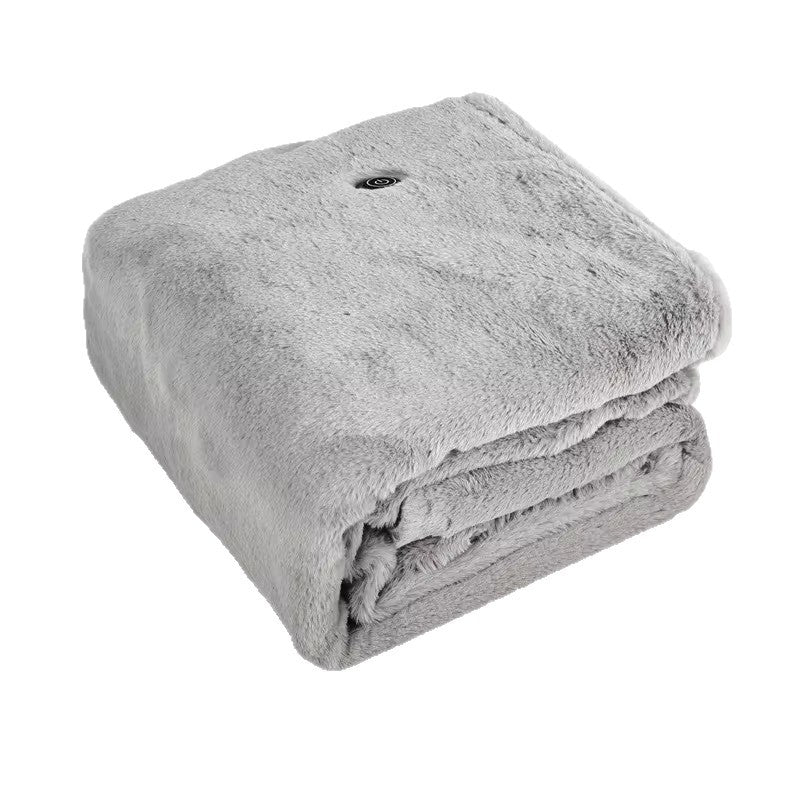 Rabbit Fur Electric Heating Shawl Smart Warming Blanket