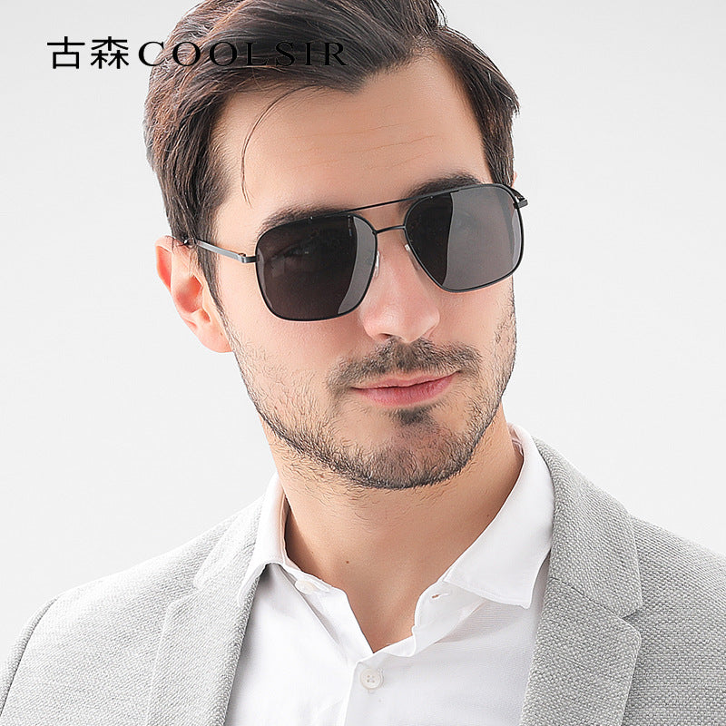 STOCK-Men’s Metal Polarized Sunglasses – Stylish & UV Protected
