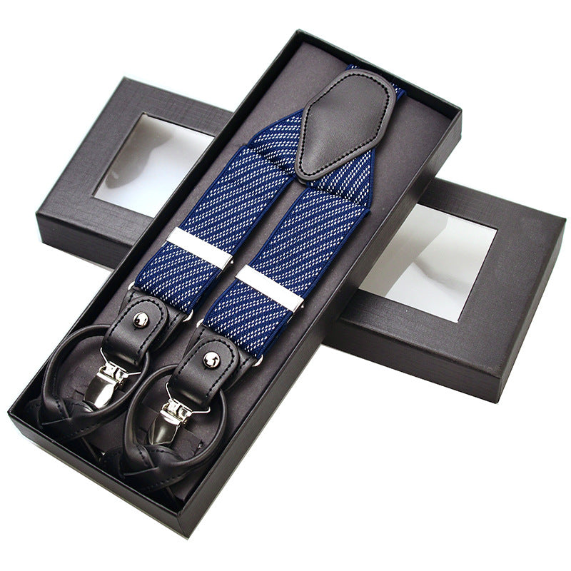 Non-Slip Suspenders – Plus-Size Men’s Clip - 2 PC