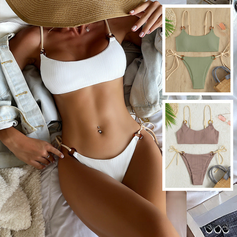 White Strapless Bikini – Sexy European Style Summer Swimwear