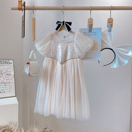 Girls Korean Princess Dress Summer 2024 High-End Fashion – Summer Kids Fashion Nepal | Tudoholic