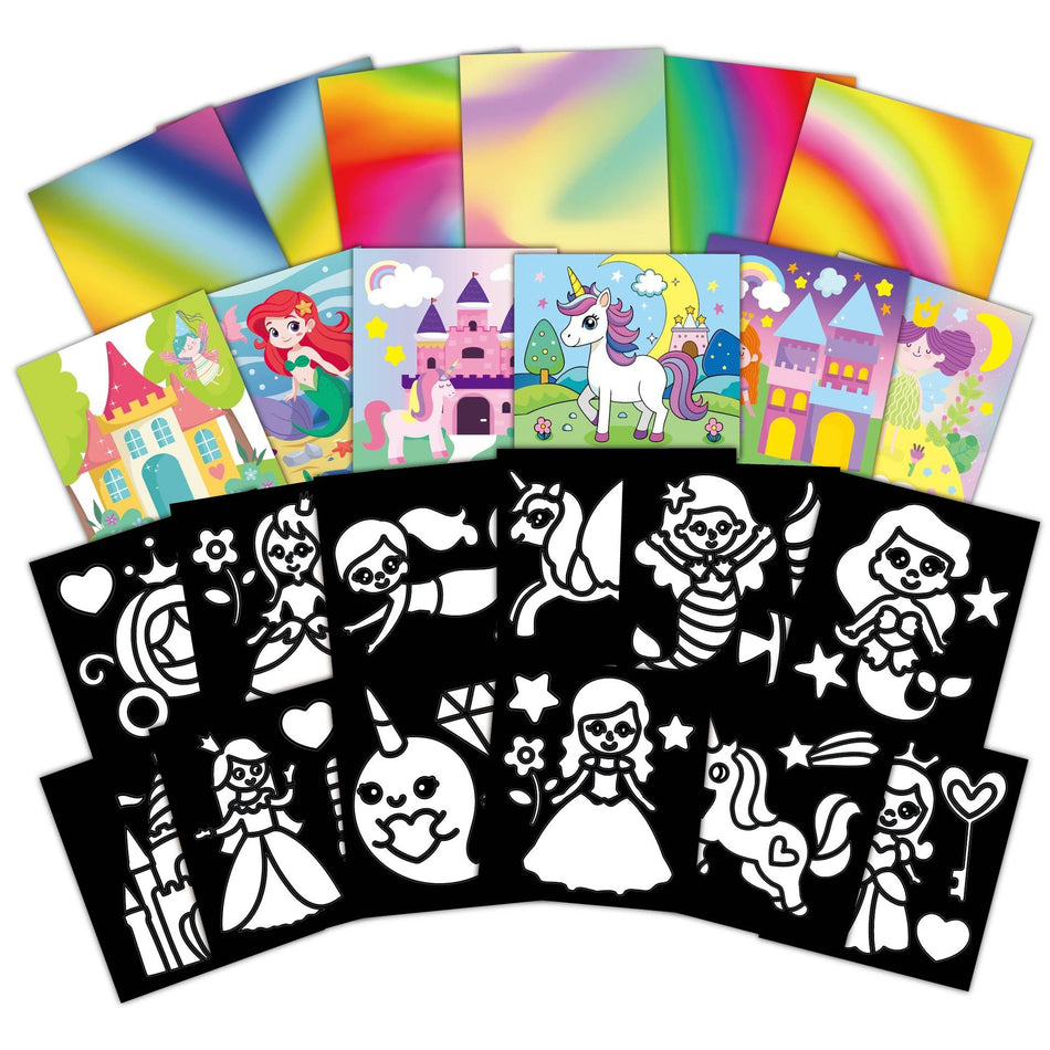 Princess Series Magic Scratch Painting – DIY Kids Art Kit