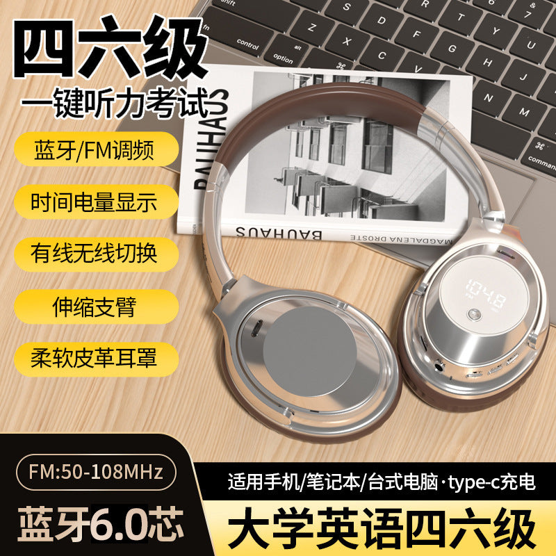 Retro Bluetooth 6.0 Headset for Level 4 & 6 Listening Tests