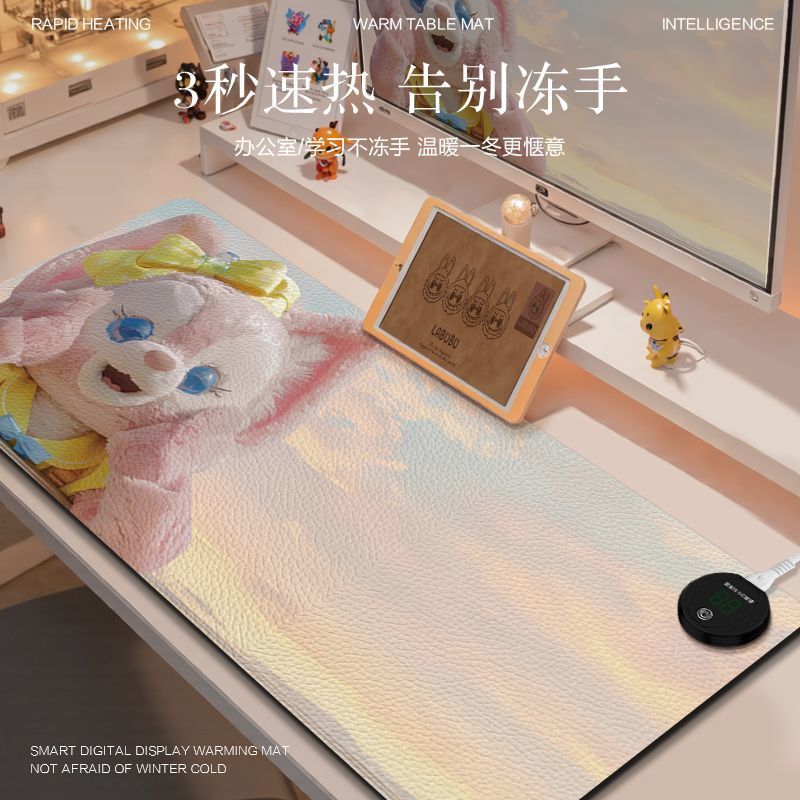 Lina Belle Heated Mouse Pad Extra Large Winter Desk Pad