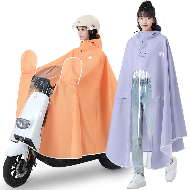 Women’s Full-Body Raincoat  Padded & Long for Bikes